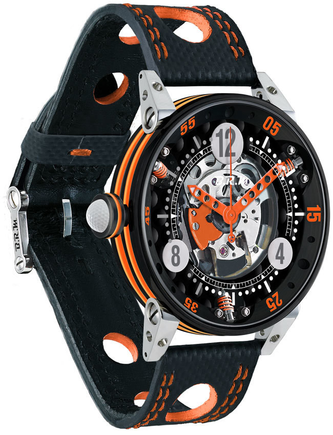 Discount BRM Golf Black Skeleton Dial Orange GF6-44-SA-N-SQ-AO watches
